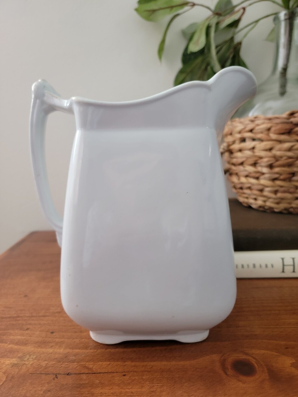 Vintage J & G Meakin Hanley England Ironstone China Large White Water  Pitcher - Picture 15 of 15